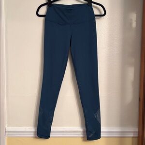 XS Knockout By Victoria Sport blue Tight w scallop mesh